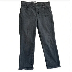 The Perfect Vintage Crop Jean Women’s 32 Gray Wash Distressed High Rise Straight